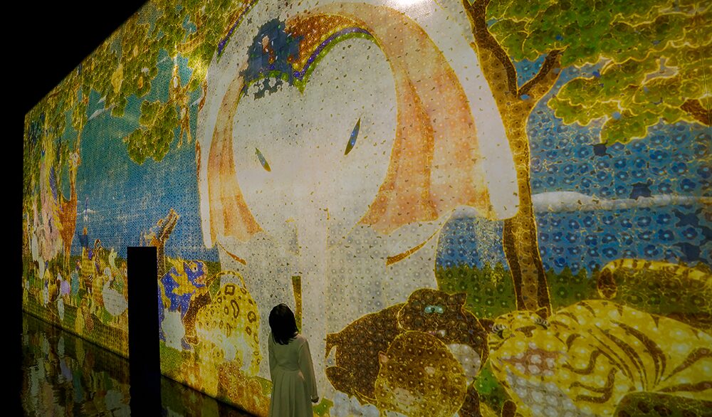 チームラボ バイオヴォルテックス 京都 Nirvana: Fleeting Flowers