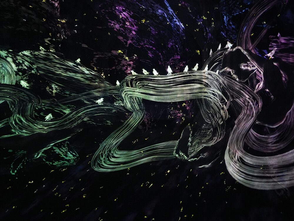 チームラボ バイオヴォルテックス 京都鳥道 / The Way of Birds