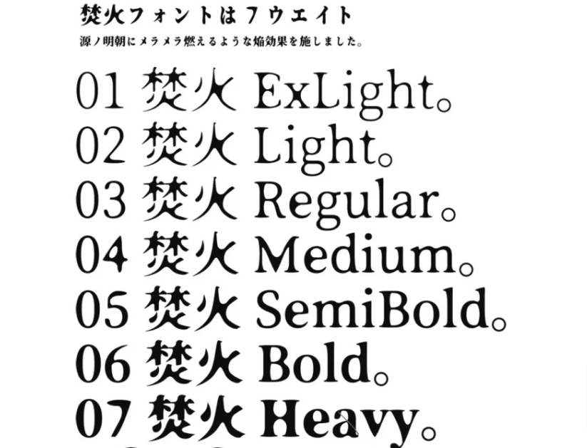 フォントサンプル/レギュラータイプ｜バレーボール