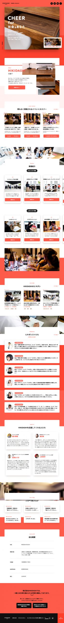 人材・士業 コーポレートサイト制作 WEBデザイン参考ギャラリー 株式会社HIKIDASHI